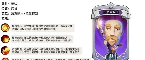 五火球教主橙卡　五火球教主橙卡天赋